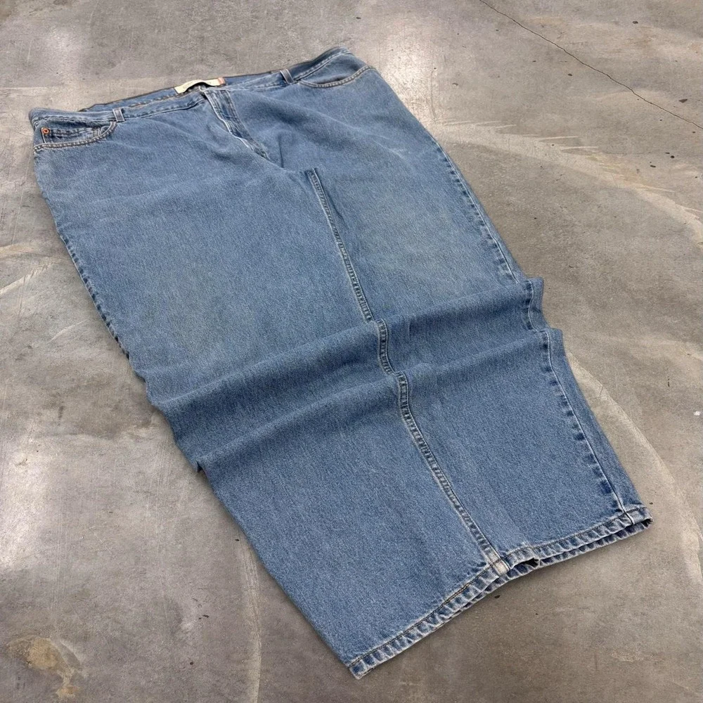 Levis 560 Comfort Fit Baggy Loose Jeans Mens W50 L32 Vintage 2000s Blue Denim